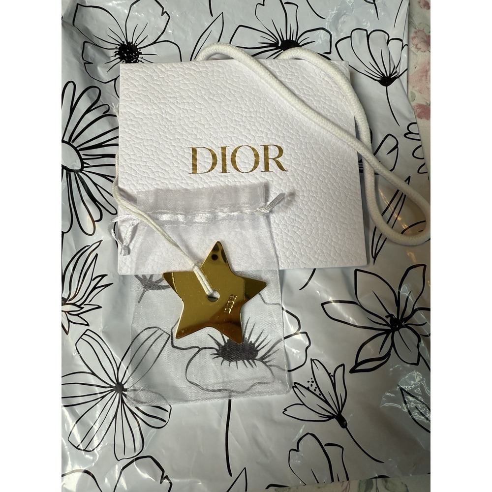 Limited Edition Christian‎ Dior  Gold Star Charm With Bag